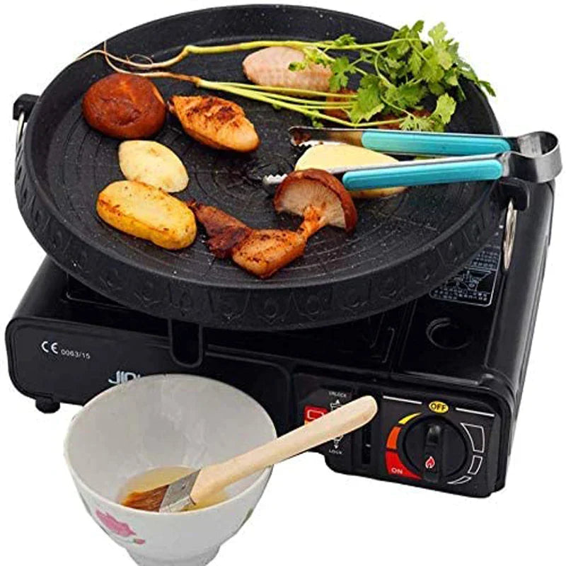 DecorBites Korean Grill Pan – Non-Stick Smokeless BBQ Tray