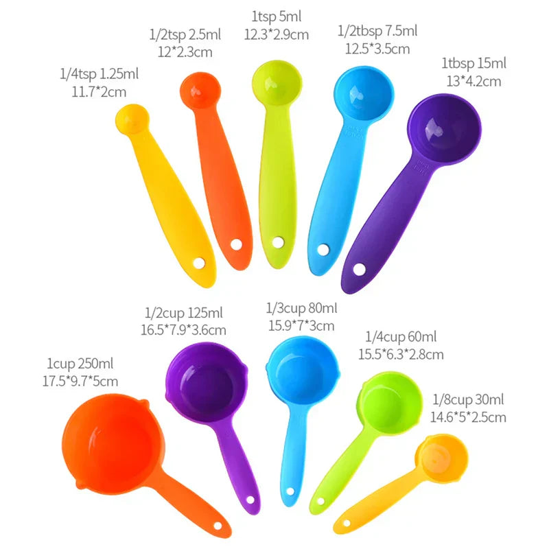 DecorBites Kitchen Measuring Cups & Spoons Set for Baking