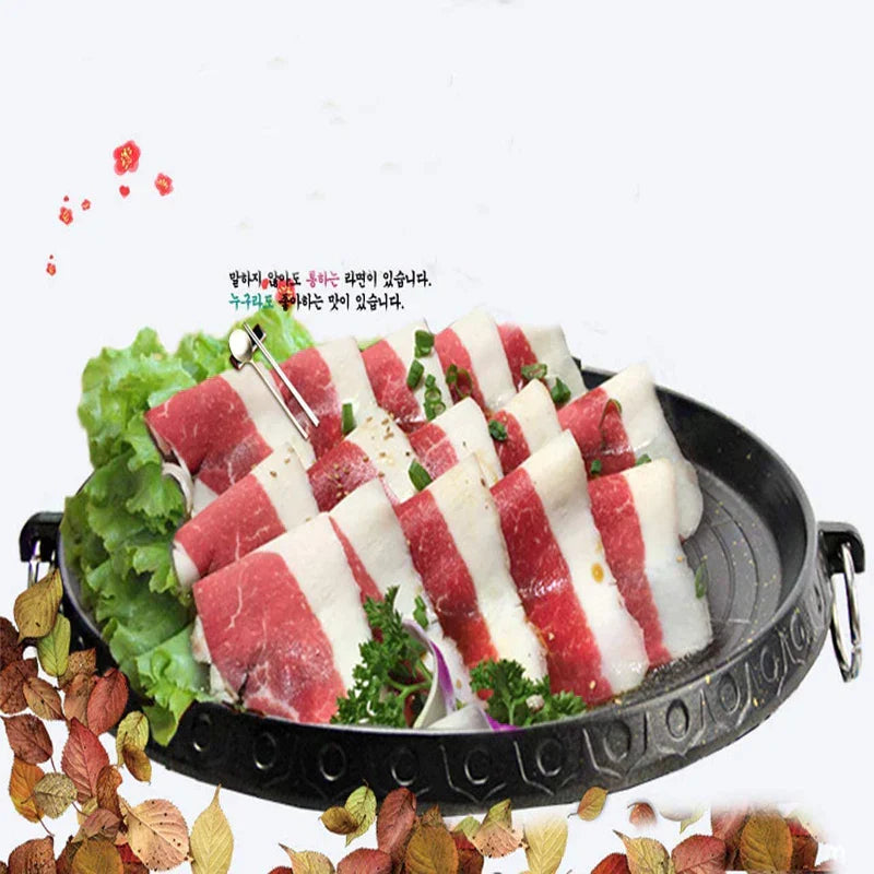 DecorBites Korean Grill Pan – Non-Stick Smokeless BBQ Tray