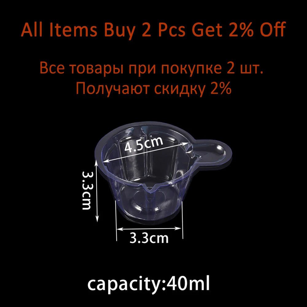 50-150Pcs 40ML Plastic Disposable Cups Dispenser Silicone Resin Mold Tool for DIY Epoxy Resin Crafts Jewelry Making Tools