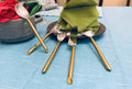 Vibhsa Golden Silverware Flatware Set of 30 Pieces