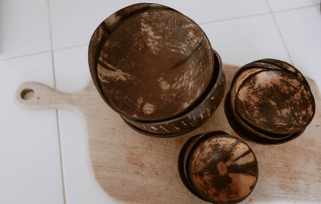 Coconut Bowl Set – Natural Eco-Friendly Serving Bowls
