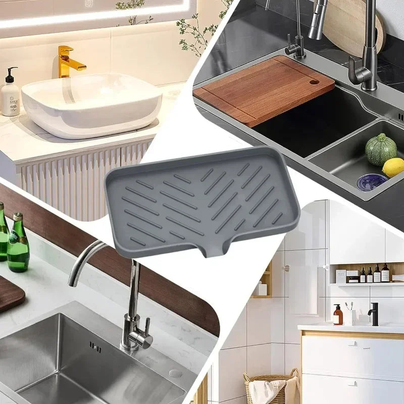 Silicone Self-Draining Sponge & Soap Holder
