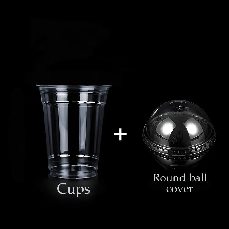 100PCS Disposable Clear Plastic Cup Outdoor Picnic Plastic Cup Drinking Cup for Parties Birthdays Weddings Camping Utensils