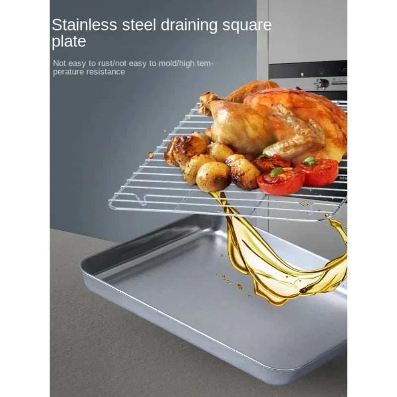 Stainless Steel BBQ Grill Mesh Rack – Wire Steaming & Kebab Net