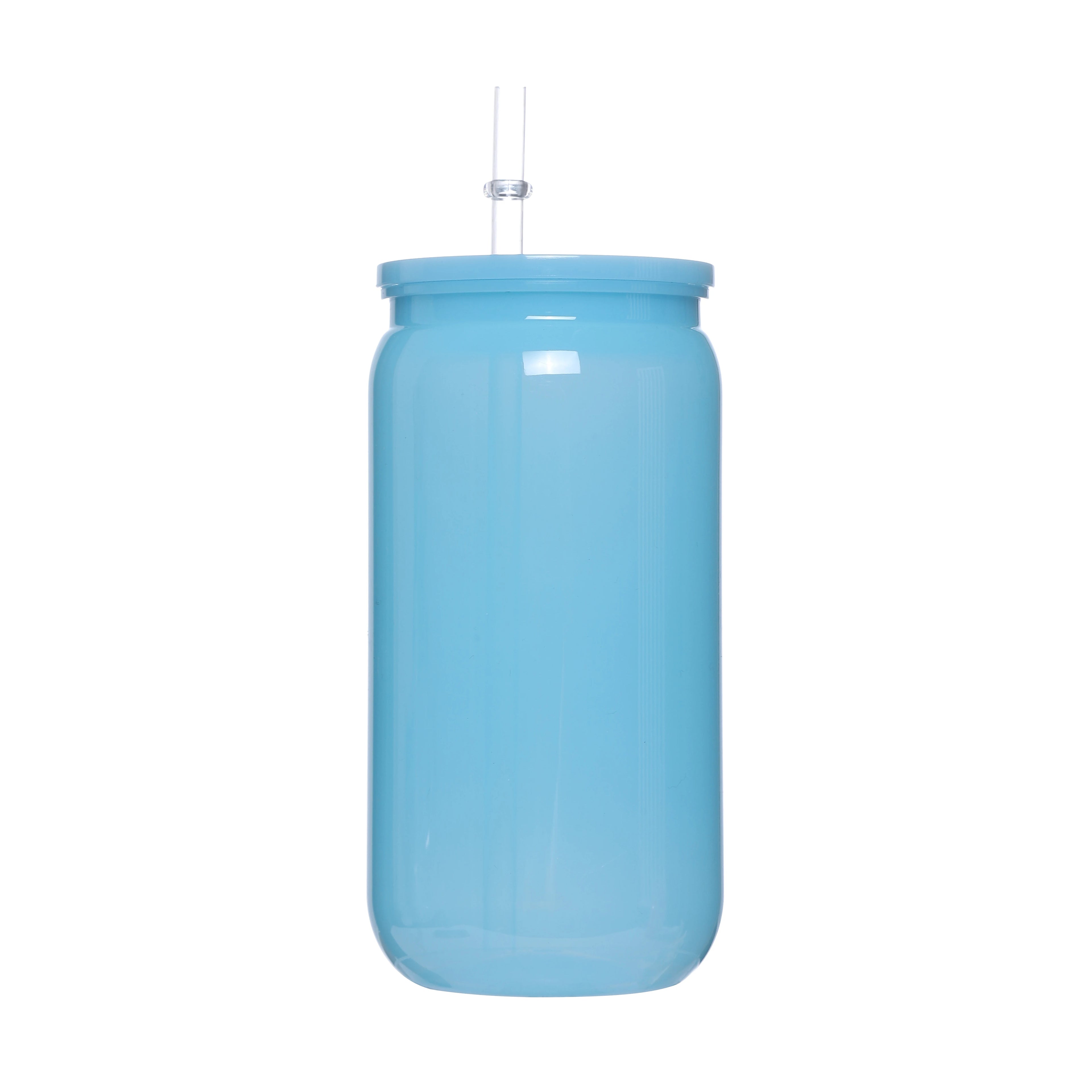 16oz Colorful Plastic Cups With Lids And Straws Replacement Lids For Can Shaped  Lced Coffee Cups Cute Tumbler Cup