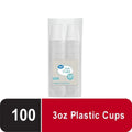 Bath Disposable Plastic Cups, 3 oz, White, 100 Count