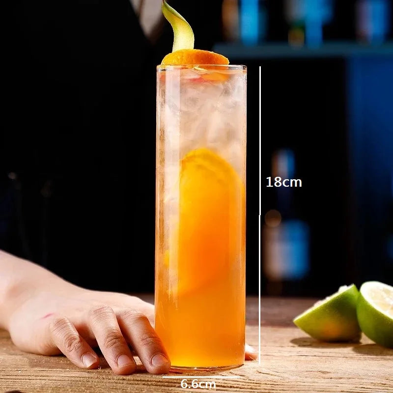 DecorBites Japanese Style Highball Drinking Glasses – Set of 6