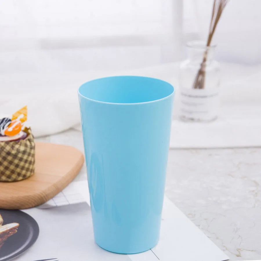 Reusable Plastic Cups 18 OZ / 530ML - Plastic Cups Dishwasher Safe PP Plastic Tumblers Drinking Cups Unbreakable Big Cup