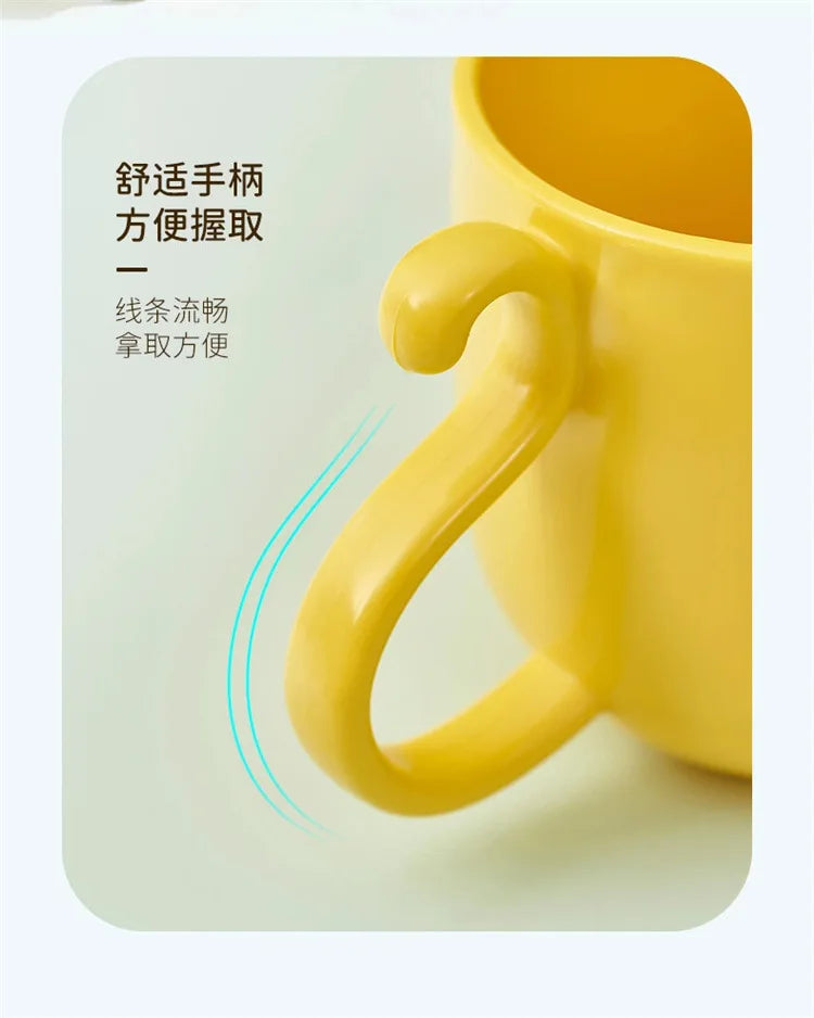 Cute Plastic Cups Cartoon Toothbrush Gargle Cup Creative Cat Dog Mouthwash Cup Wash Brush Cups Household Bathroom Supplies
