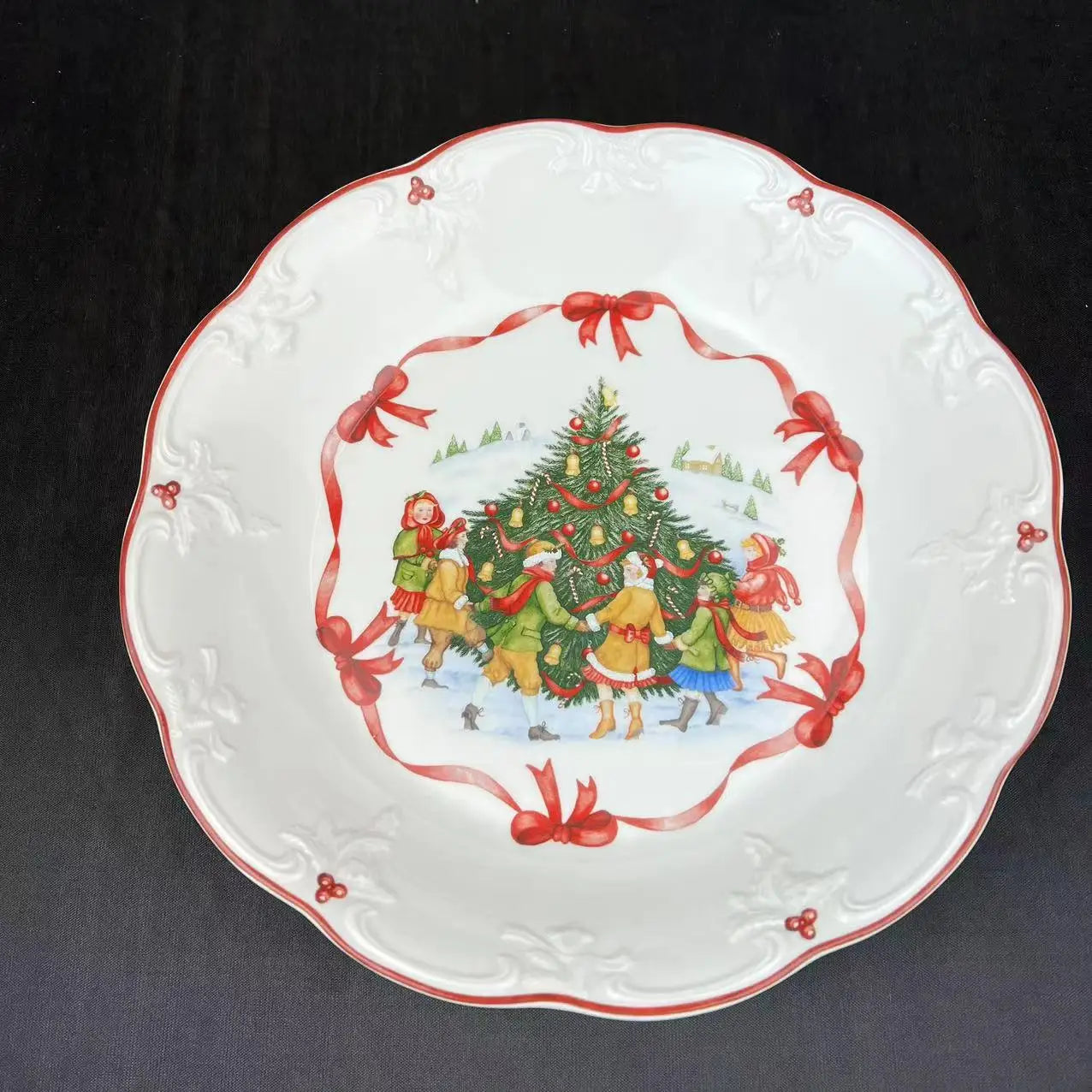 DecorBites™ Weihnachtsgeschirr-Set: Teller, Tablett, Tassen, Schalen und Schüsseln