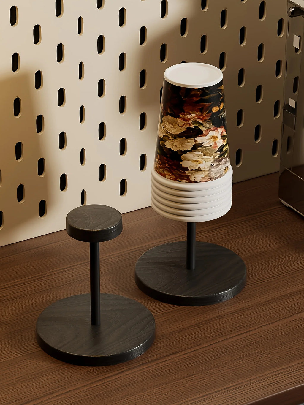 Plastic Creative Round Cup Holde,Suitable for Storing Disposable Paper Cups on Counters and Tabletop,As Well As Outdoor Utensils