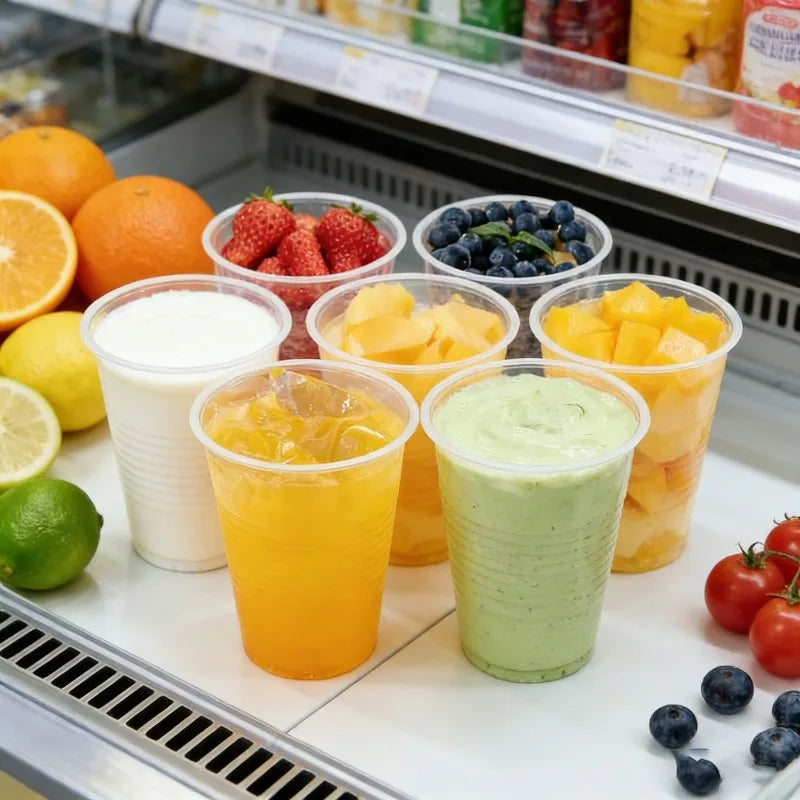 50/100PCS Clear Plastic Cups Disposable Plastic Cups Outdoor Picnic Birthday Weddings Party Kitchen Cold Drinks Juice Tableware