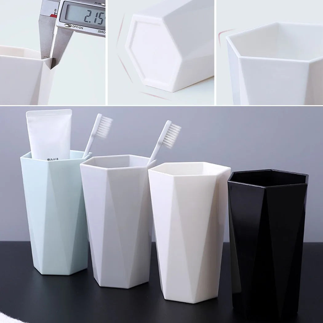 Plastic Mouthwash Cup 300ML Portable Teeth Brushing Cup Bathroom Wash Cups Household Hotel Bathroom Accessories
