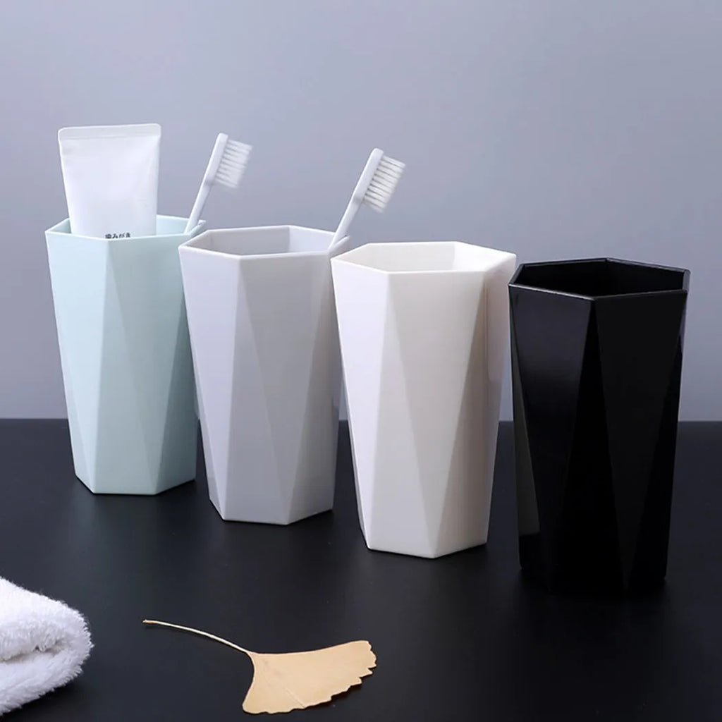 Plastic Mouthwash Cup 300ML Portable Teeth Brushing Cup Bathroom Wash Cups Household Hotel Bathroom Accessories