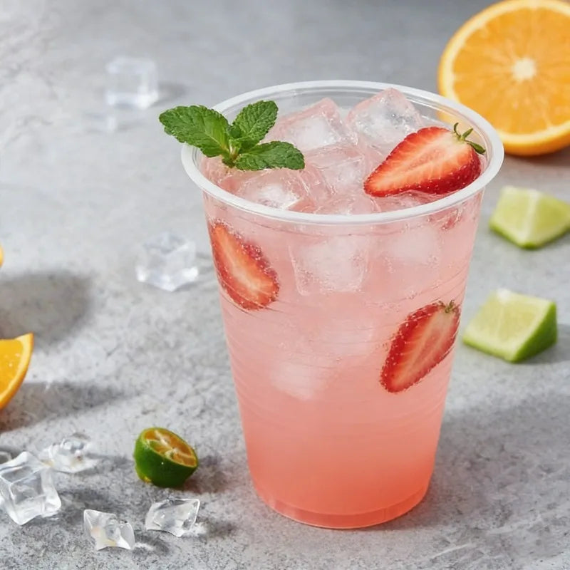 50/100PCS Clear Plastic Cups Disposable Plastic Cups Outdoor Picnic Birthday Weddings Party Kitchen Cold Drinks Juice Tableware