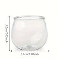 Round Small Plastic Dessert Cups Mini Clear Plastic Bowls, Recyclable, Shatter Resistant, Clear Plastic Plastic Salad Bowls