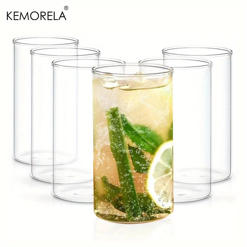 DecorBites BPA-Free Borosilicate Drinking Glasses – Set of 4 or 6