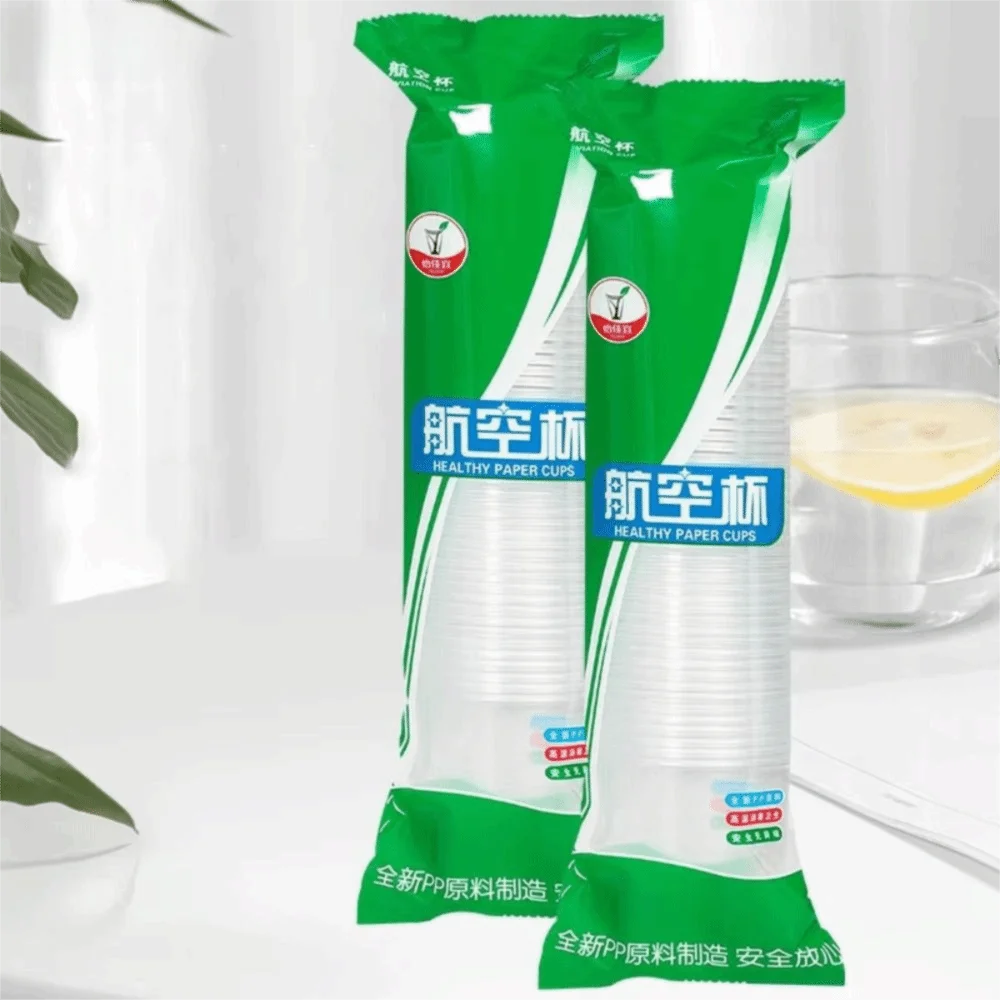 50Pcs 180ml Disposable Plastic Cups Transparent Food-grade PP Party Plastic Cups Heat-resistant Clear Plastic Cups