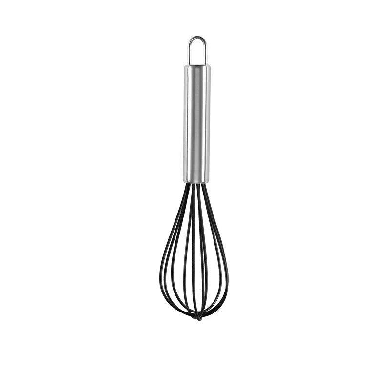 DecorBites 8-Inch Stainless Steel Silicone Whisk