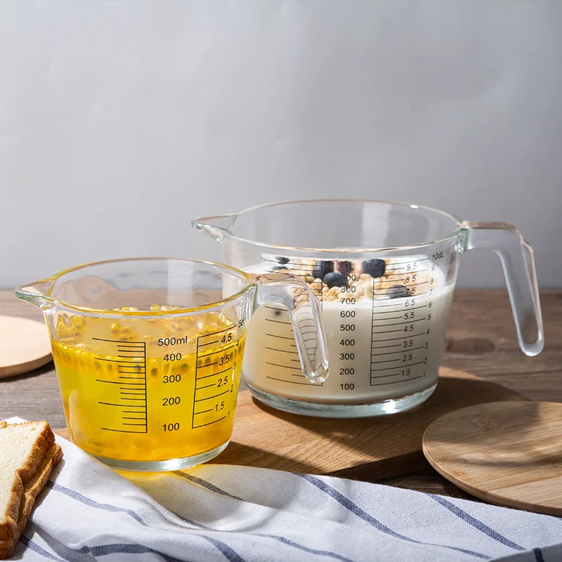 DecorBites Borosilicate Glass Measuring Cup Jug – Large Capacity