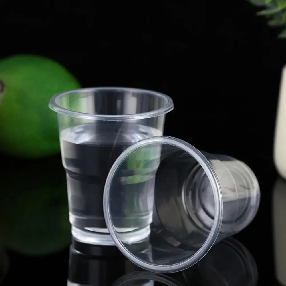 50Pcs 180ml Disposable Plastic Cups Transparent Food-grade PP Party Plastic Cups Heat-resistant Clear Plastic Cups