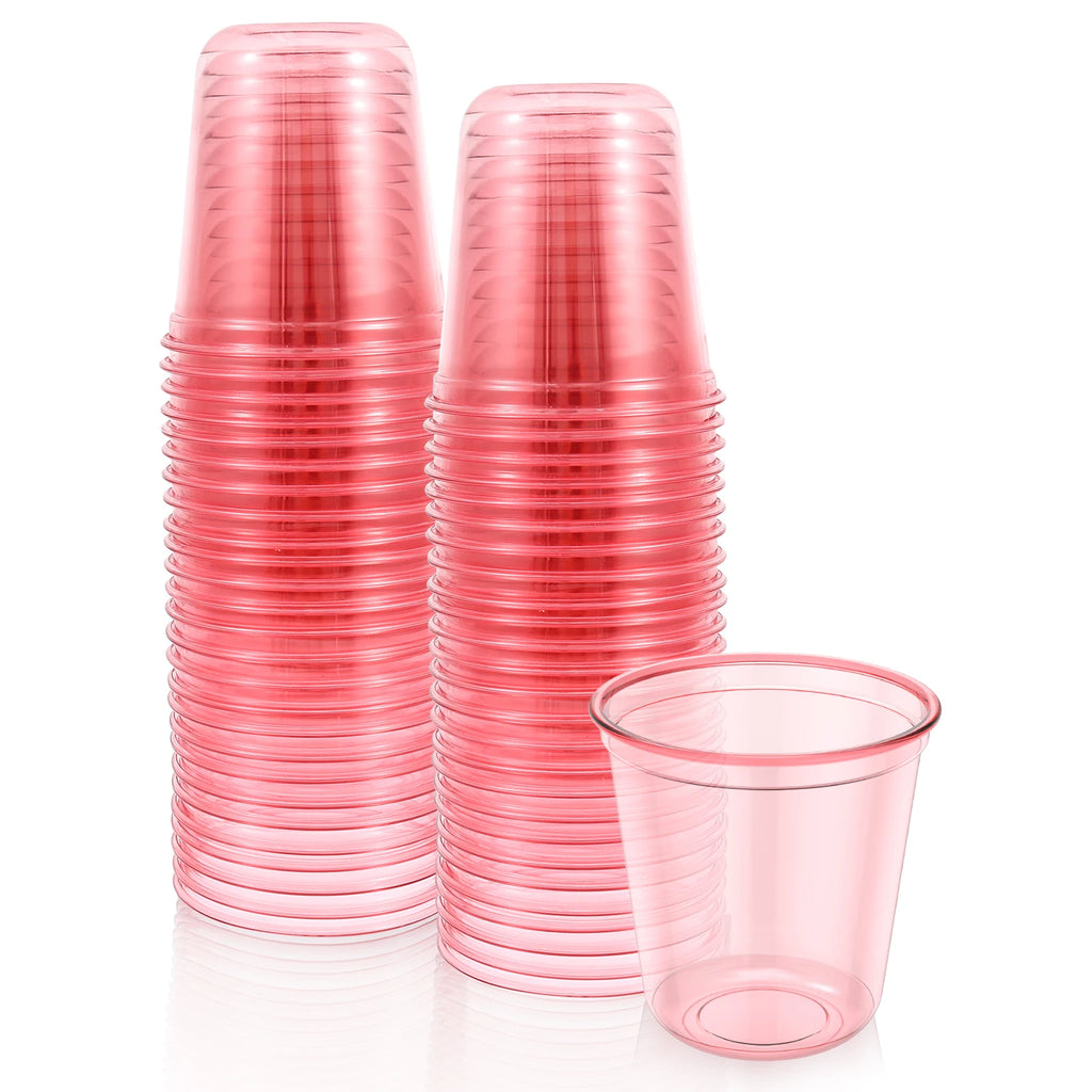50/100PCS Disposable Transparent Plastic Cups Household Drinking Cups Fruit Juice Coffee Cocktail Cup Birthday Wedding Party