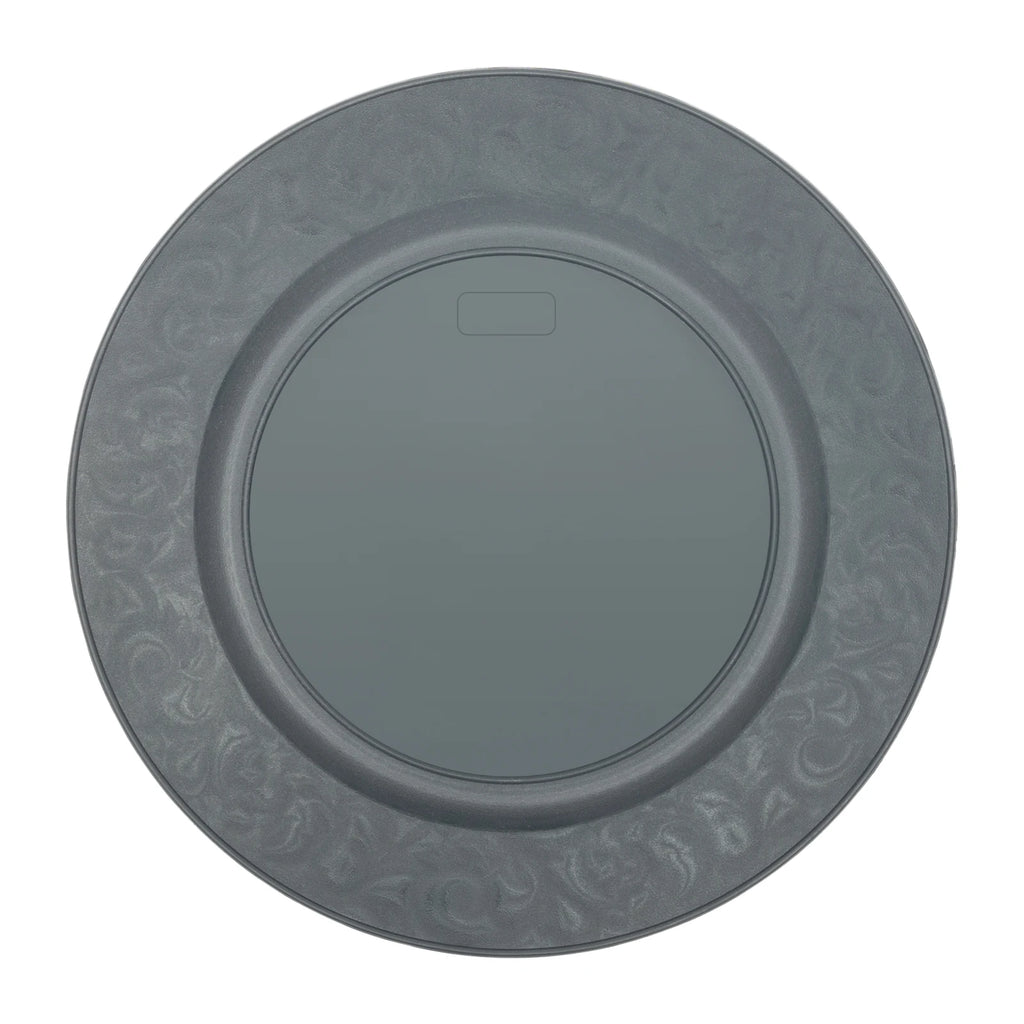 100 Pieces 33*2cm Charger Plates Set, PP Round Charger Plates, Reusable Serving Plates For Birthday Parties, Holidays, Weddings