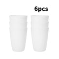 2/4/6pcs Reusable plastic cups Suitable for home kitchens office workers school picnics camping RV drinks milk tea