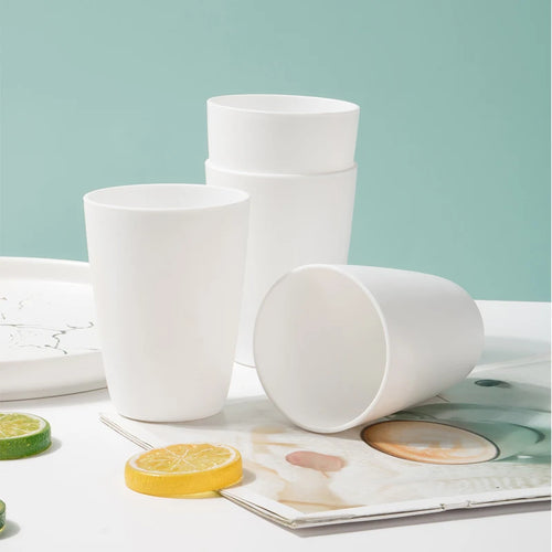2/4/6pcs Reusable plastic cups Suitable for home kitchens office workers school picnics camping RV drinks milk tea