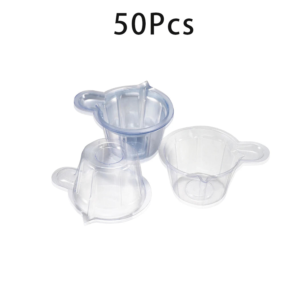 50-150Pcs 40ML Plastic Disposable Cups Dispenser Silicone Resin Mold Tool for DIY Epoxy Resin Crafts Jewelry Making Tools