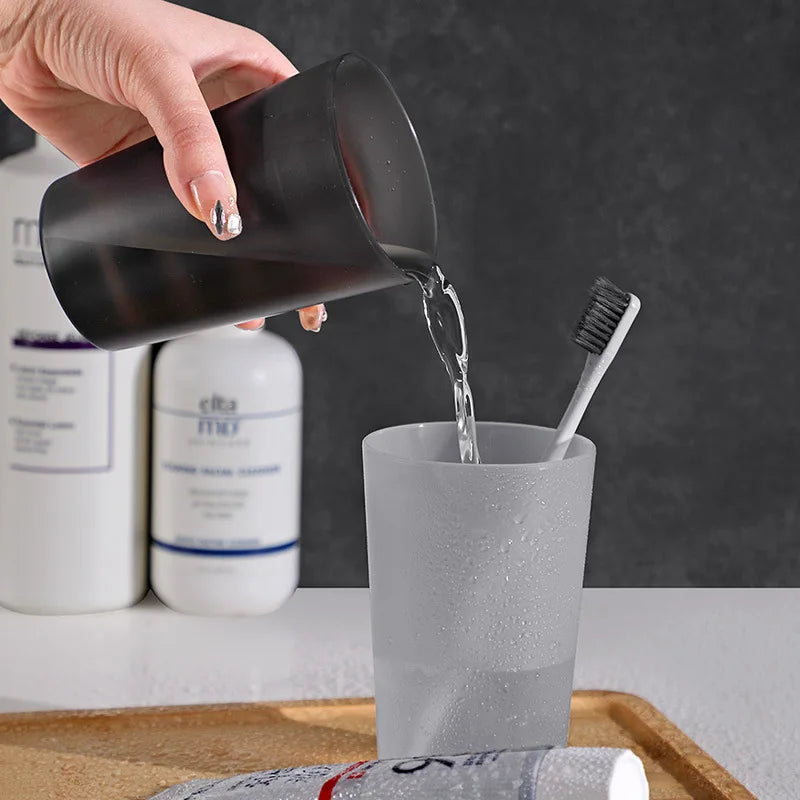 Toothbrush Holder Cup, Rinsing Cup, Wash Tooth Mug, Bathroom Sets, Travel Plastic Cups, PP