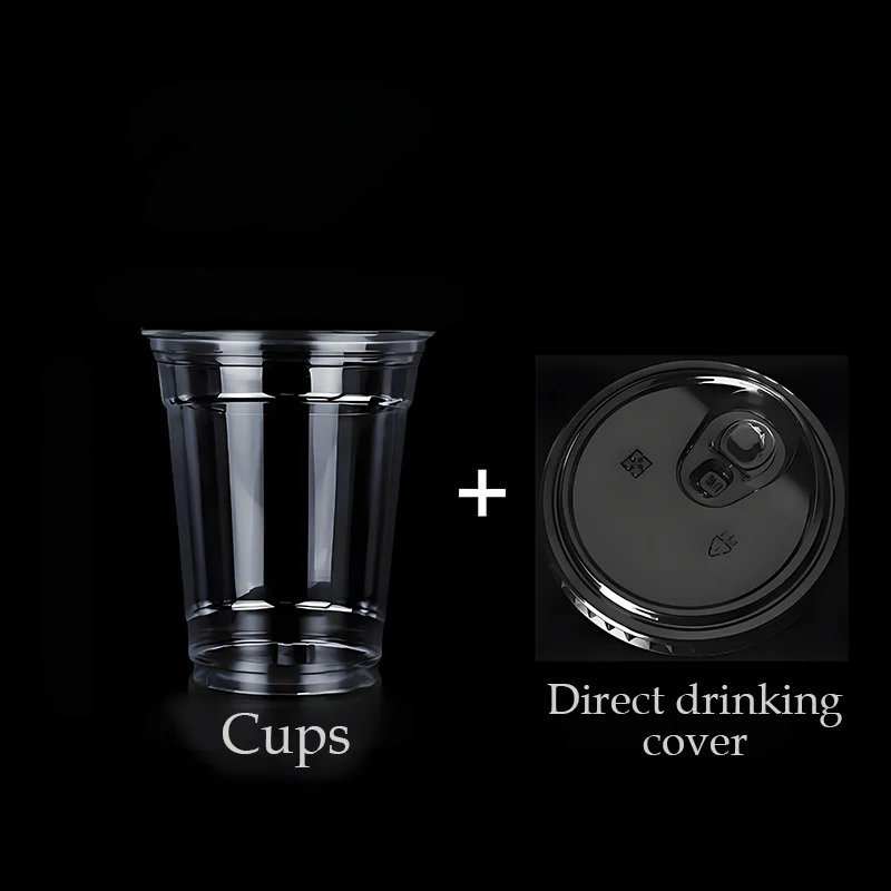 100PCS Disposable Clear Plastic Cup Outdoor Picnic Plastic Cup Drinking Cup for Parties Birthdays Weddings Camping Utensils