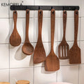 5-Piece Teak Wood Cooking Utensil Set – Spoon, Ladle & Turner