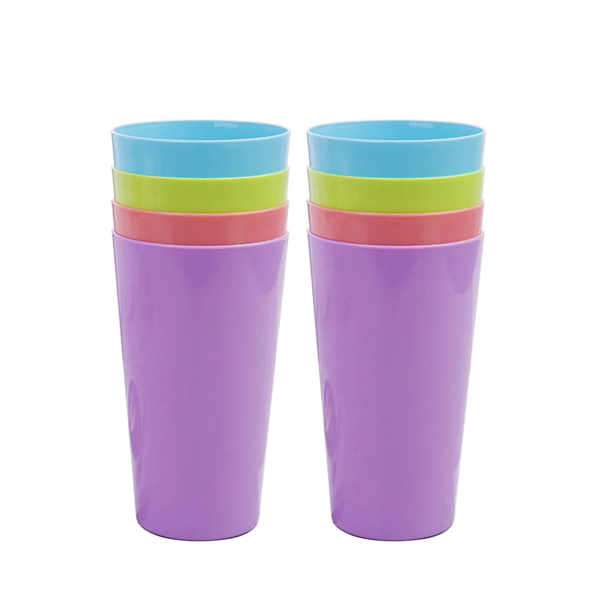 Reusable Plastic Cups 18 OZ / 530ML - Plastic Cups Dishwasher Safe PP Plastic Tumblers Drinking Cups Unbreakable Big Cup
