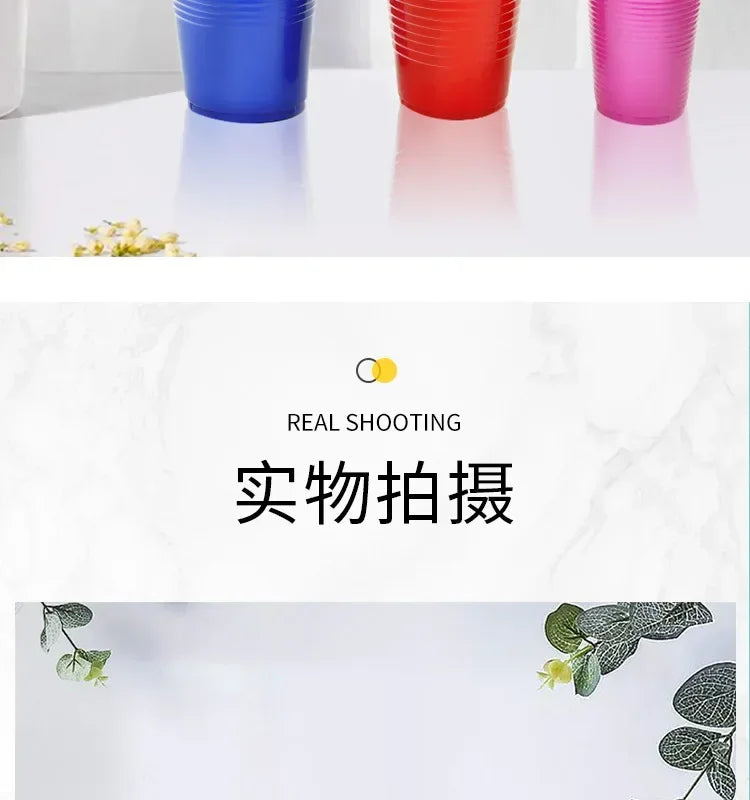 50Pcs/pack 16Oz Plastic Party Cups Disposable Water Cups Recyclable Red Cups with Fill Lines for Drinks,BBQ,Picnic,Party Game