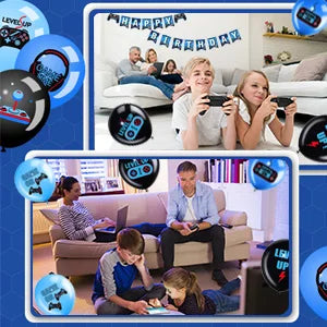 151 Pcs Video Game Party Decorations&Tableware-Video Game Party Plates Tablecloth Balloons etc Video Game Birthday Decorations