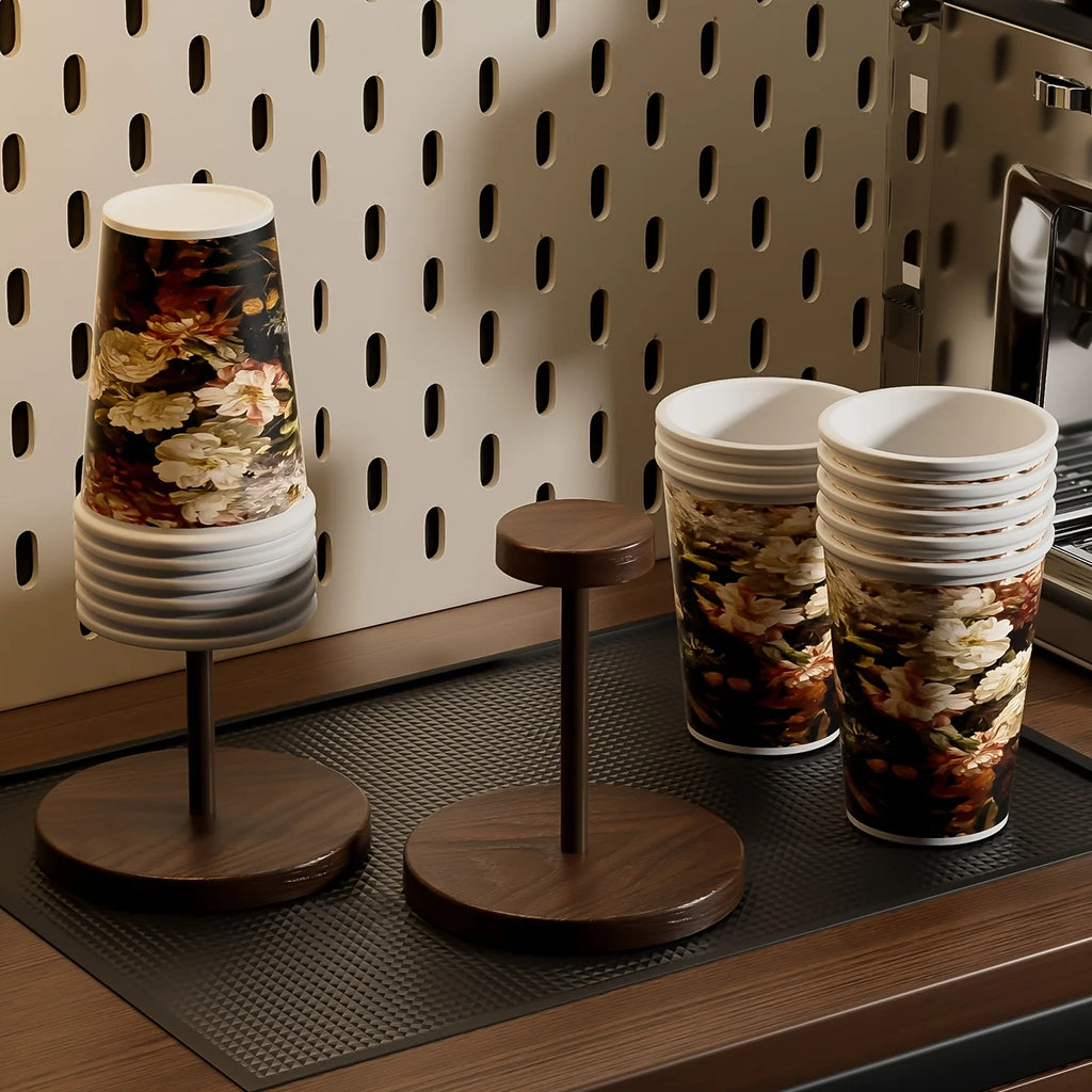 Plastic Creative Round Cup Holde,Suitable for Storing Disposable Paper Cups on Counters and Tabletop,As Well As Outdoor Utensils