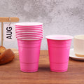 〔CC11〕10Pcs Multiple 16OZ Plastic Cups Drinking Cups Disposable Cups  Water Cups For Graduation Ceremonies Beverages Drinks