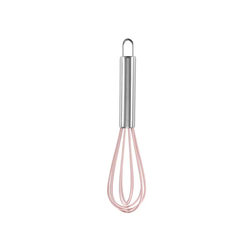 DecorBites 8-Inch Stainless Steel Silicone Whisk