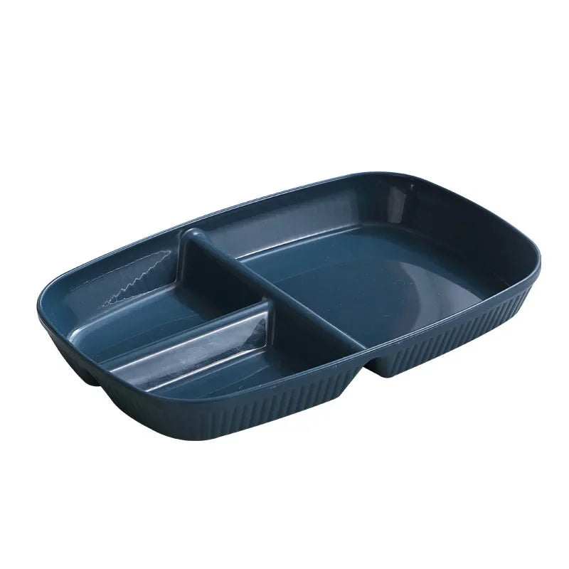 DecorBites 3-Compartment Divided Diet Plate – Microwave Safe
