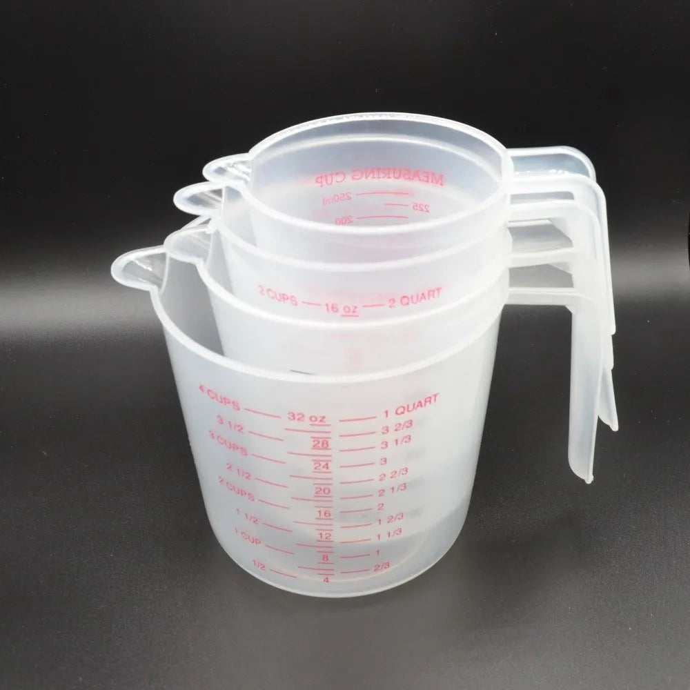 Cup Marking Clear Plastic Measuring Cup With Spout With Handles Plastic Mug Graduated Measuring Cups Recipe Ingredient
