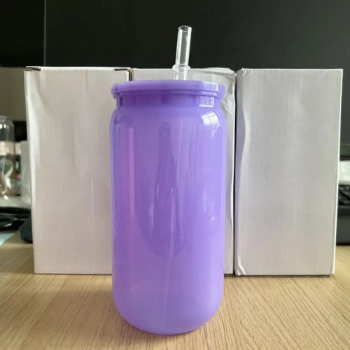 16oz Colorful Plastic Cups With Lids And Straws Replacement Lids For Can Shaped  Lced Coffee Cups Cute Tumbler Cup