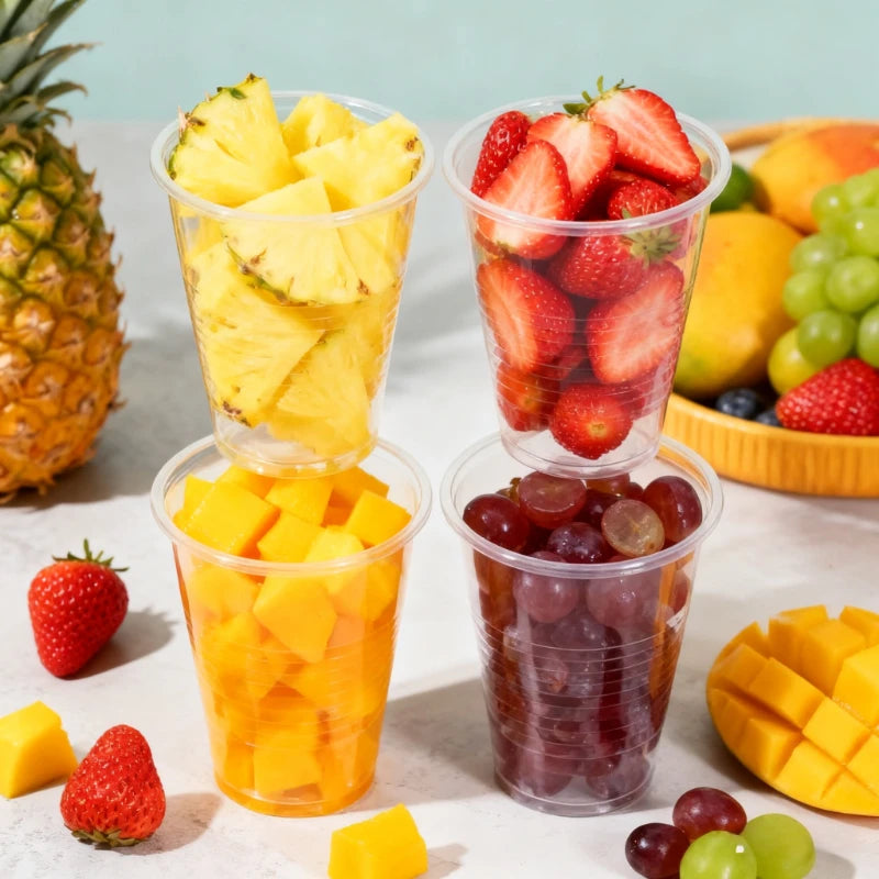 50/100PCS Clear Plastic Cups Disposable Plastic Cups Outdoor Picnic Birthday Weddings Party Kitchen Cold Drinks Juice Tableware