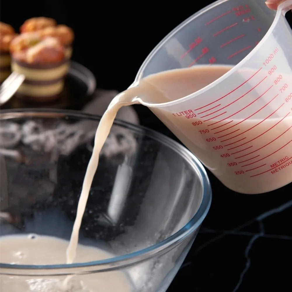 Cup Marking Clear Plastic Measuring Cup With Spout With Handles Plastic Mug Graduated Measuring Cups Recipe Ingredient