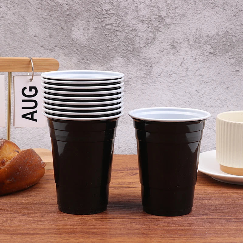 〔CC11〕10Pcs Multiple 16OZ Plastic Cups Drinking Cups Disposable Cups  Water Cups For Graduation Ceremonies Beverages Drinks