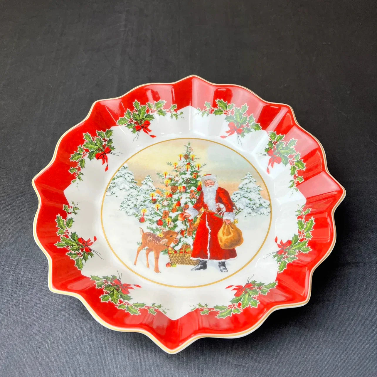 DecorBites™ Weihnachtsgeschirr-Set: Teller, Tablett, Tassen, Schalen und Schüsseln