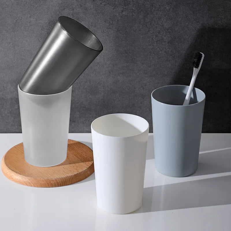 Toothbrush Holder Cup, Rinsing Cup, Wash Tooth Mug, Bathroom Sets, Travel Plastic Cups, PP