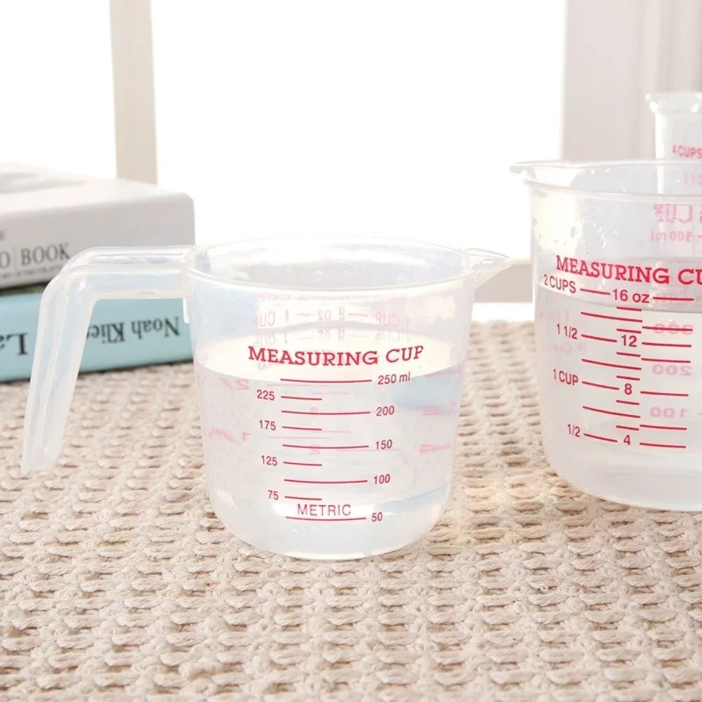 Cup Marking Clear Plastic Measuring Cup With Spout With Handles Plastic Mug Graduated Measuring Cups Recipe Ingredient