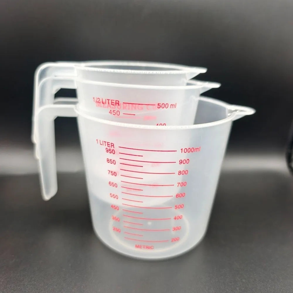 Cup Marking Clear Plastic Measuring Cup With Spout With Handles Graduated Measuring Cups Plastic Mug Recipe Ingredient